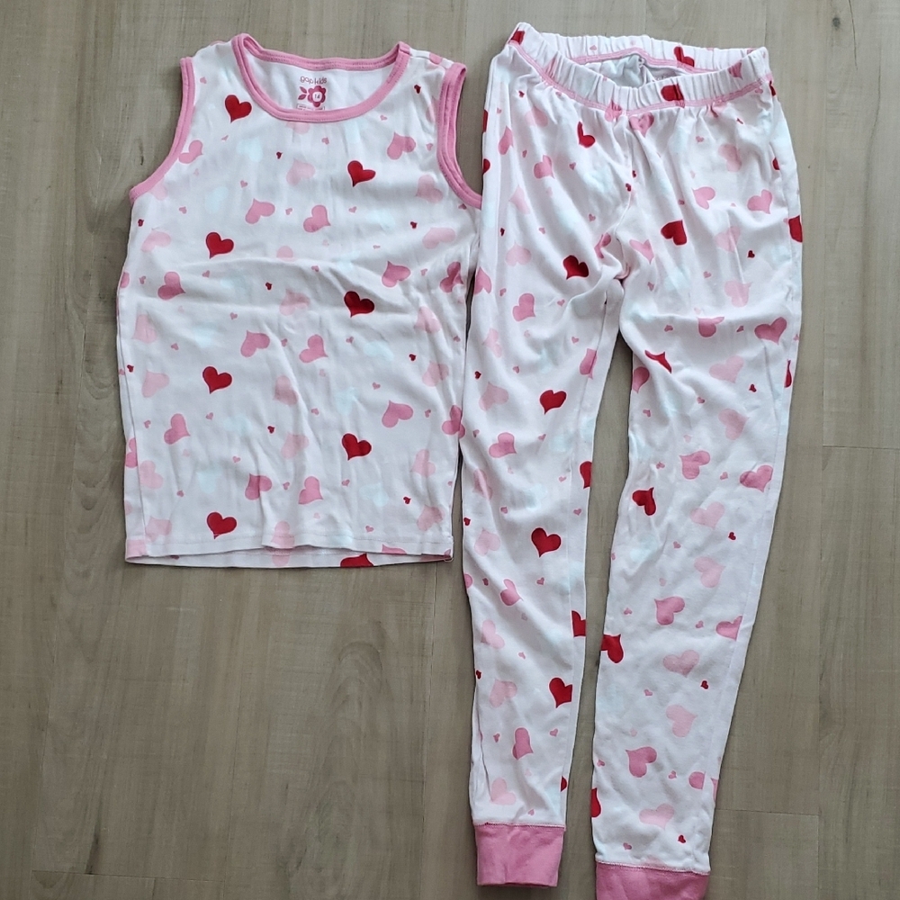Heart Patterned Kids Pajamas